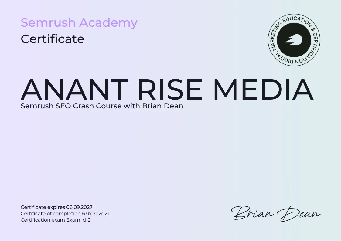 SEO Expertise Anant Rise Media